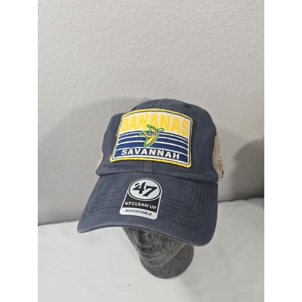 Savannah Bananas Navy Hat Cap Snap Back Mens One Size Minor League Baseball '47